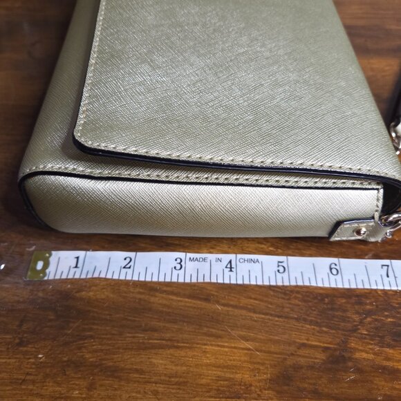 EUC Kate Spade Gold Cross Body shoulder bag - Picture 7 of 14